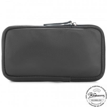 Кожаный клатч "Денвер" (черный)